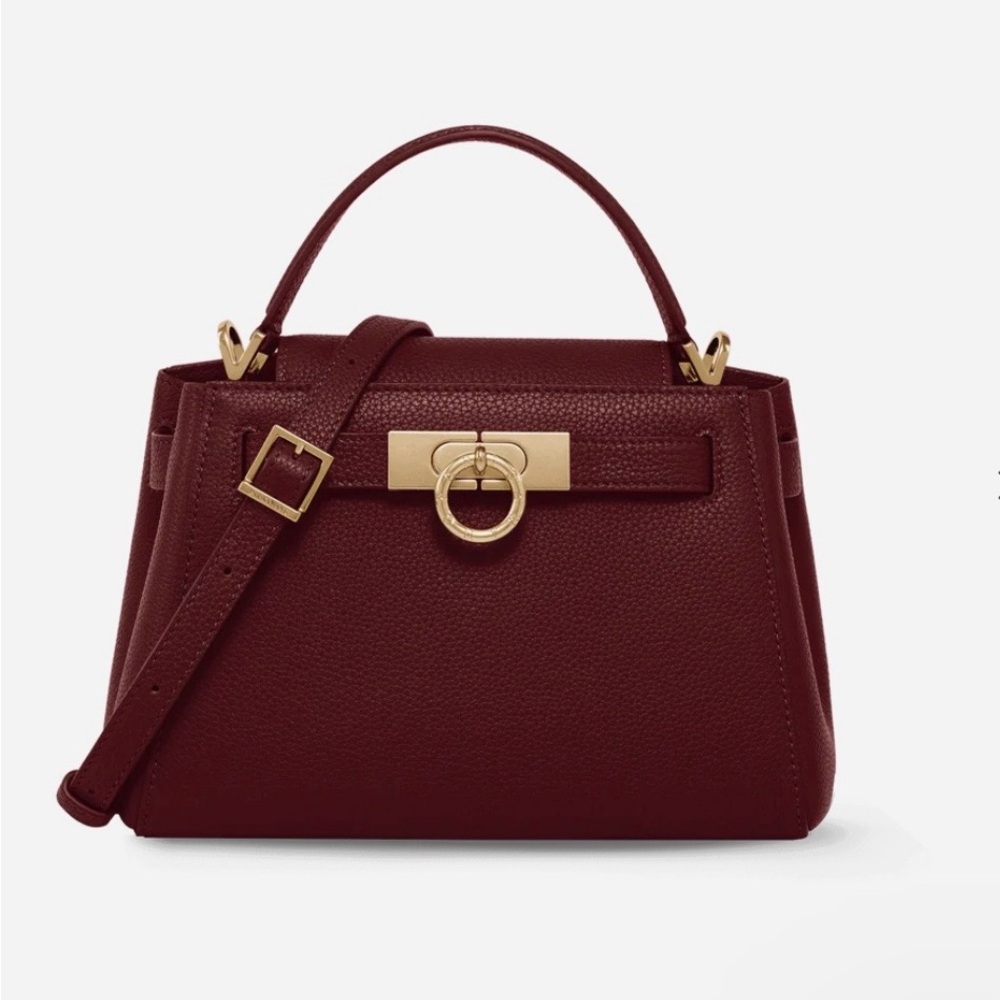 Parisa Wang New York Burgundy Leather crossbody bag